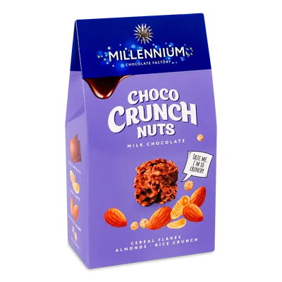 Цукерки Millennium Choco Crunch з мигдалем