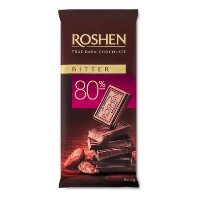 Шоколад чорний Roshen Brut 80%