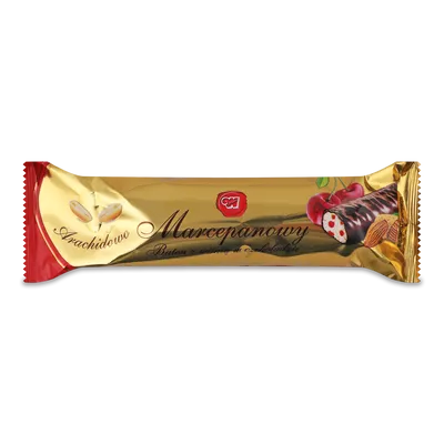 Батончик Wolnosc з арахісово-марципанової маси з вишнею в шоколаді