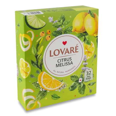 Бленд чаю трав'яного та зеленого Lovare Citrus Melissa
