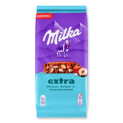 Шоколад Milka Екстра мигдаль фундук кокос