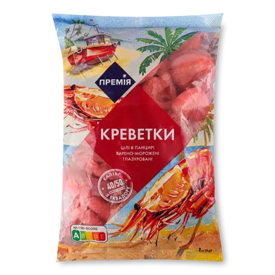 Креветки Премія в панцирі 40/50