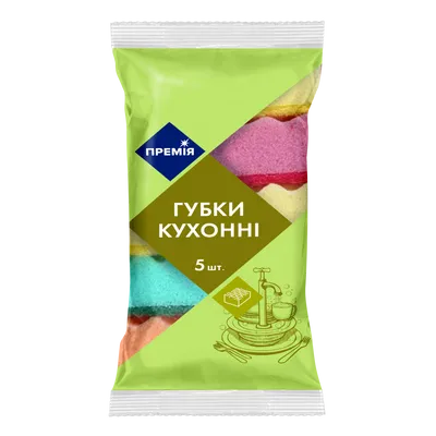 Губка для миття посуду Премія