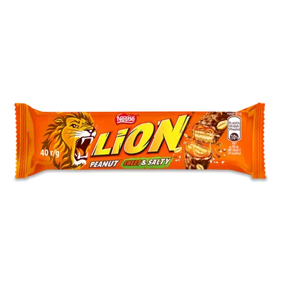 Батончик Nestle Lion з арахісом