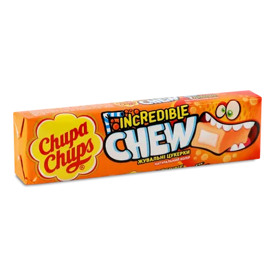 Цукерки Chupa Chups зі смаком апельсину жувальні