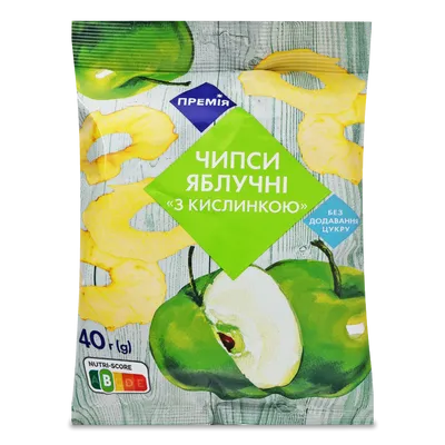 Чипси яблучні Премія з кислинкою
