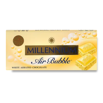 Шоколад білий Millennium пористий