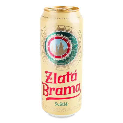 Пиво Zlata Brama світле з/б
