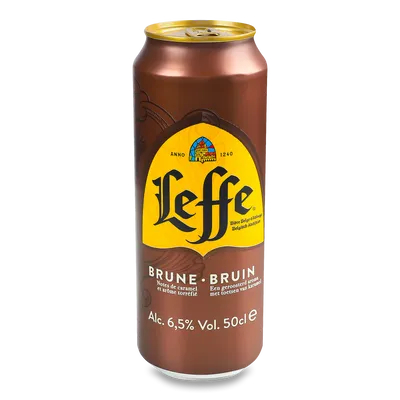 Пиво Leffe Brune з/б