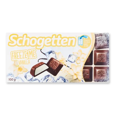Шоколад молочний Schogetten FreezeMe з ванільною начинкою