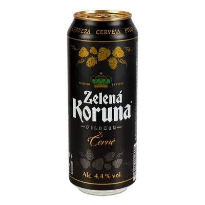 Пиво Zelena Koruna Cerne темне з/б