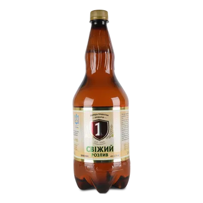 Пиво «Перша приватна броварня» «Свіжий розлив» світле