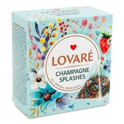 Чай чорний та зелений Lovare Champagne splashes