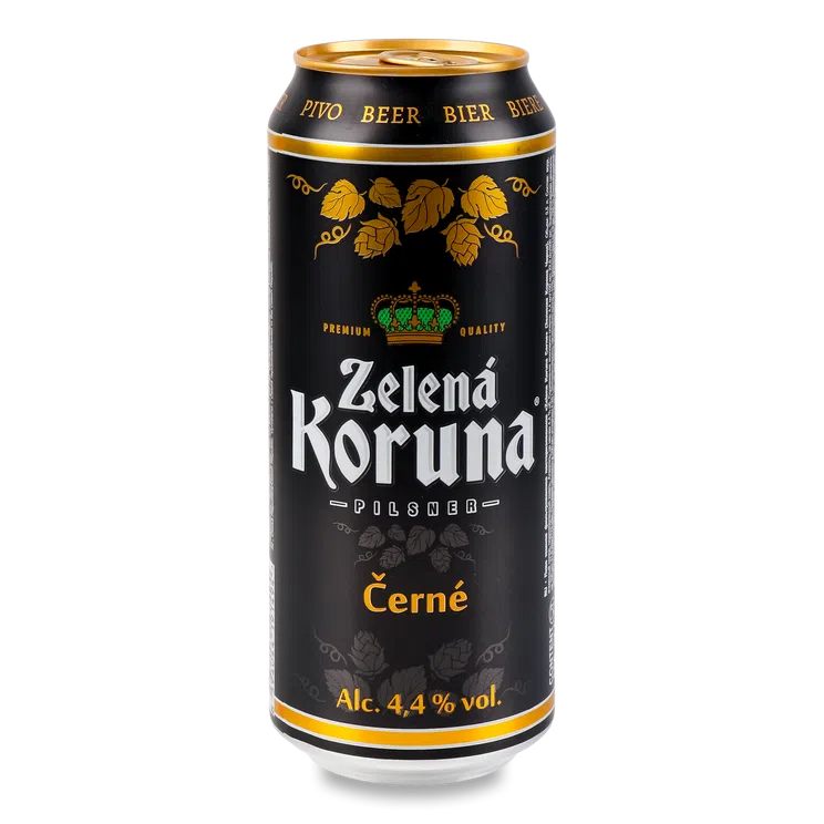 Пиво Zelena Koruna Cerne темне